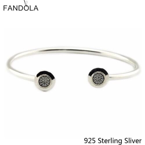 CKK 925 Sterling Silver Signature Bracelets For Women Original Fashion Jewelry Making Anniversary Gift