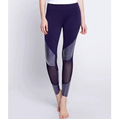 Women High Waist Fitness Yoga Leggings Reflective Sport Pants Push Up Yoga Pants Women Running Tights Sexy Mesh Sport Leggings