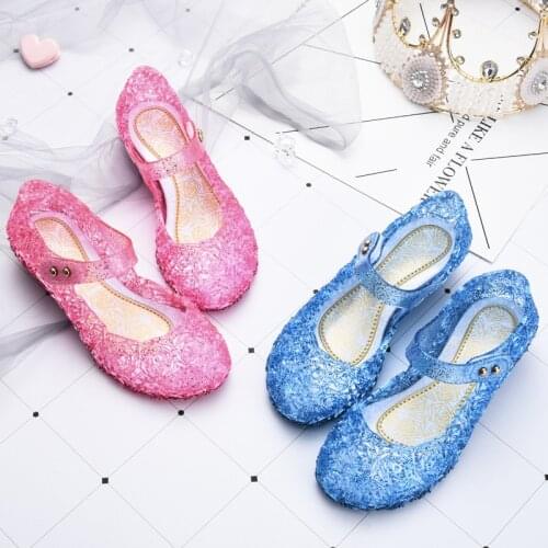 Snow Princess Girls Shoes ChildrensSandals Rainshoes Crystal Autumn Kids Sandals