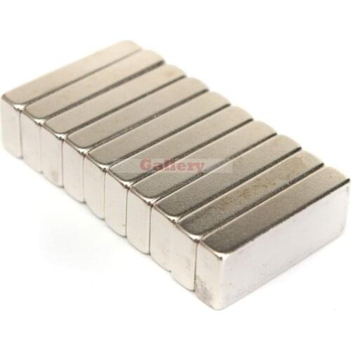 10pcs N52 25x10x5mm Rectangular Block Magnets Strong Rare Earth Neodymium Magnets