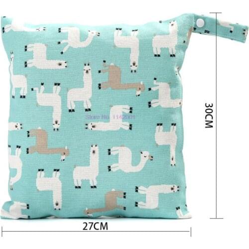 100pcs Baby Cloth Diaper Bag Nappy Wet Bags Waterproof Reusable Pail Liner Portable Storage Pocket Single Zipper 27*30cm