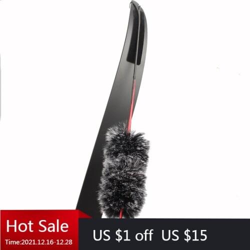 2Pcs/Set Rabbit Hair Bowstring Shock Absorber Gray 1x20cm Hunting/Recurve Bow Stabilizer Soft and Smooth for Archery Accessories