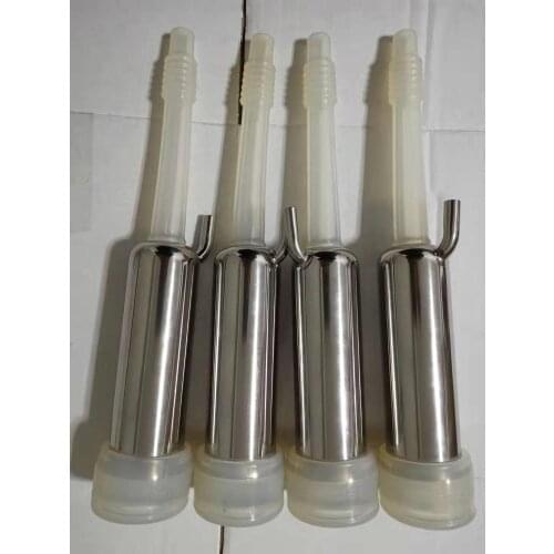 4pcs DL Milking Machine Unit SS304 Milk Shell Cup Seamless Tube DL016U Silicone Milking Liners