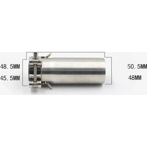 51 to 45 mm Mid Pipe for Yamaha R6 YZF-R6 2006-2016 Motorcycle Exhaust Pipe Slip On Original Header 45mm Muffler Stainless Steel