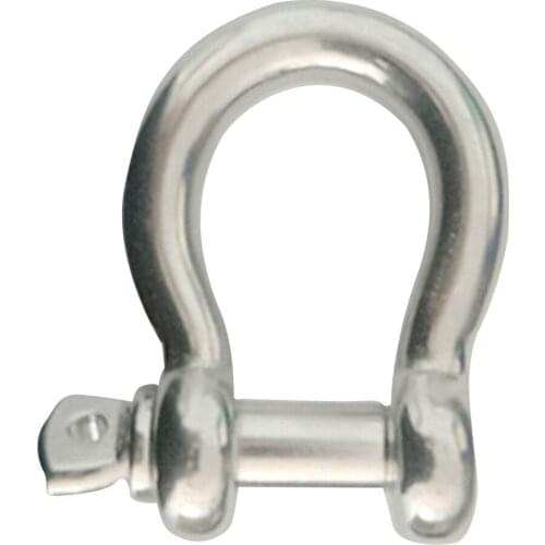 7/16 '' Shackles For Anchor Chain / Metal D-Buckle 316 Stainless Steel Hoop Shackle
