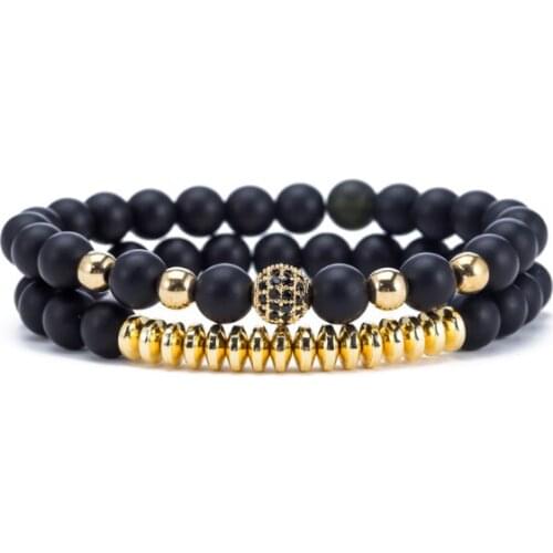 8mm Punk multicolor Agate beads Chakra Reiki Buddha Yoga Bracelet elastic adjustable Volcanic Stone Bangles v4gh