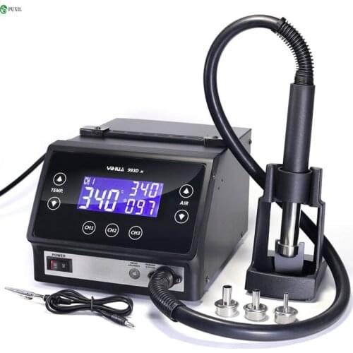 993DM Adjustable Soldering Station Digital BGA hot air gun Desolder STATION for phone PCB rework