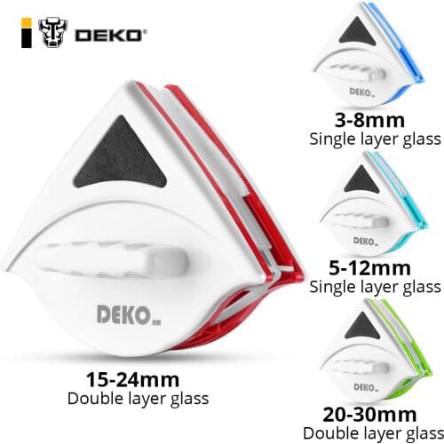 DEKO Magnetic Window Glass Cleaner Household Cleaning Tool Window Wiper Magnet Double Side Magnetic Glass Brush Tool for Washing