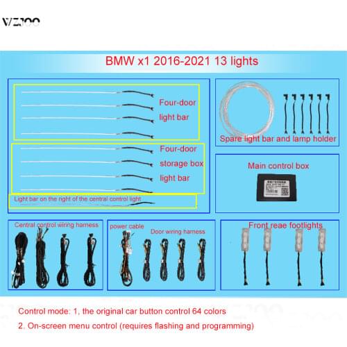 LED Ambient Light car neon interior door ambient lamp decorative lighting tuning For bmw F30 F35 2014-2020