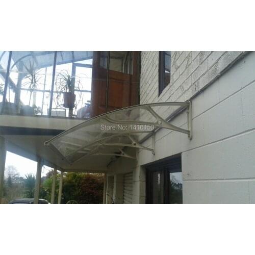 DS100300, 100x300cm,white aluminum bracket with polycarbonate sheet balcony use canopy