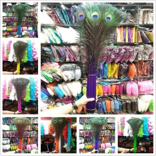 Hot Selling 500 PCS Beautiful Natural Feathers 28-32inch/70-80cm For DIY Clothes Craft Making Party Decoration