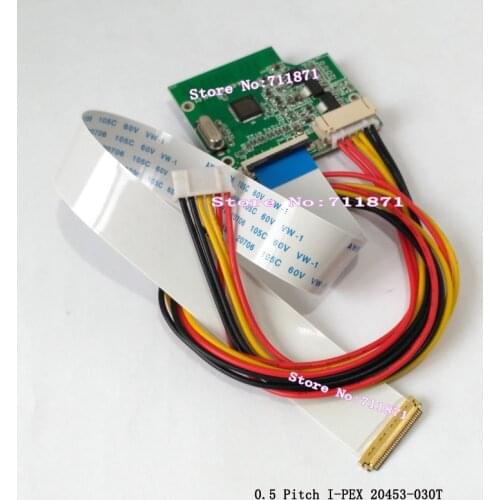 I-PEX 20453-030T 30Pin 1 Lane eDP LVDS Adapter Plate Suite eDP LVDS Connector Adapter 20455-030E eDP Connect LVDS Control Board