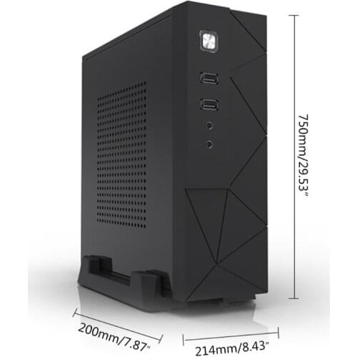 JX01 SECC Mini ITX HTPC Chassis Game Computer Case Box Desktop PC Enclosure