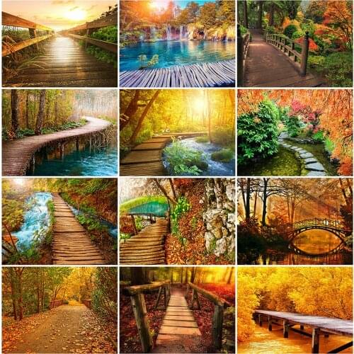 EverShine Diamond Embroidery Scenery Picture Of Rhinestones Diamond Mosaic Bridge Full Drill Square Painting 5D DIY Handicraft