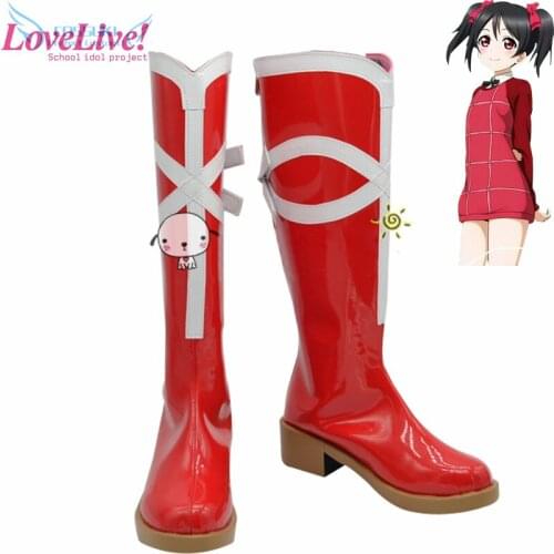 Love Live! Nico Yazawa Cosplay Shoes Boots Professional Handmade ! Perfect Custom for You
