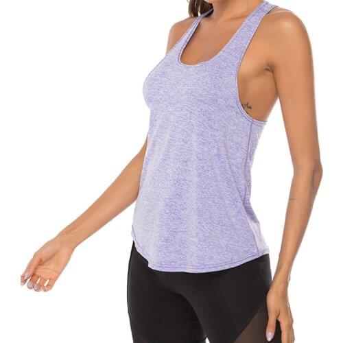 Spring Summer New Fitness Tank Tops Women Sleeveless Round Neck Loose T Shirt Ladies Vest Singlets Slim T-shirts Woman Clothes