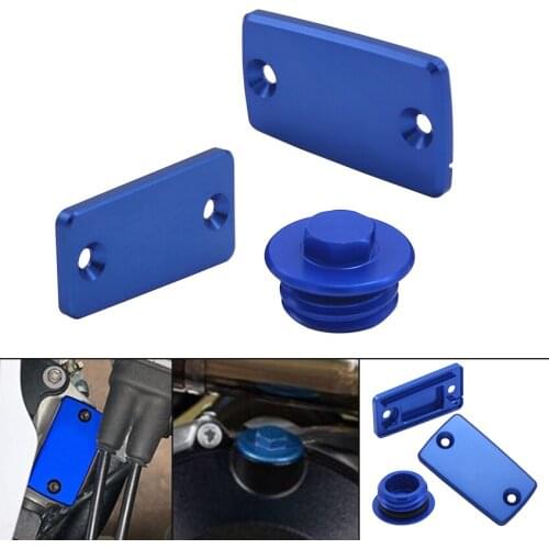 Motorcycle Engine Oil Filler Cap Plug and Front Brake Reservoir Fluid Tank Cover For Husqvarna FC TE FE 250 350 450 300i TX 125