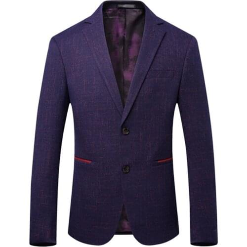 2019 New Arrival High Quality Fashion Casual Stripe Blazer Men Business Suits Jackets England Style Jackets Casual Blazer