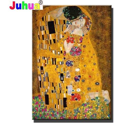 Diy 5D Diamond Painting Cross Stitch Kits Golden tear girl by Gustav Klimt Love Diamond Embroidery Patterns Pictures of Rhinesto