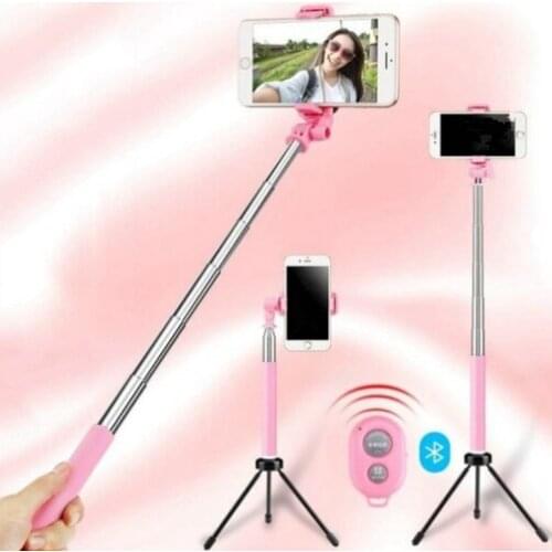 New mobile phone bluetooth selfie stick with tripod gopro camera selfie stick mobile phone holder