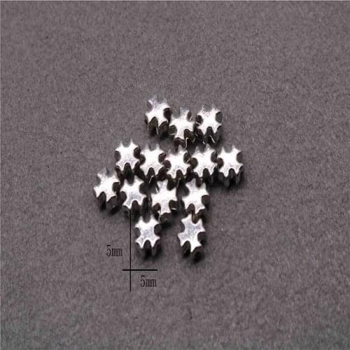 Charm Little Jesus Cross Hole Bead Rosary Bead Medal Necklace Bracelet Jewelry DIY Bead