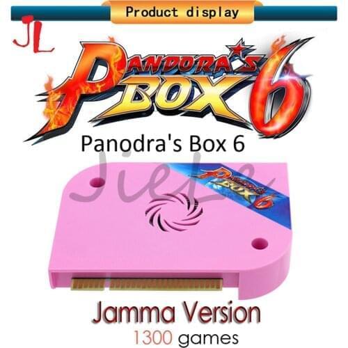 Original pandoras box 6 pandora box 6 1300 in 1 Arcade Game cartridge jamma Multi game board WITH cga vga and HDMI OUTPUT