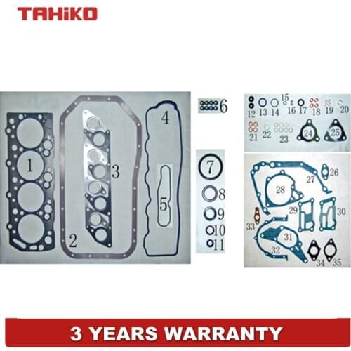 VRS full Gasket Set Fit for MITSUBISHI 4D55 T GALANT II PAJERO MONTERO SHOGUN Mk II