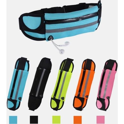 Portable Waterproof Running Waist Bag Canvas Sports Jogging Outdoor Phone Holder Belt Bag Women Men Fitness Sport Accessories