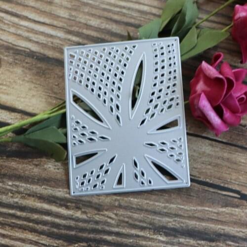 Rectangle frame flower Metal Cutting Die Stencil Template for DIY Embossing Paper Photo Album Gift Cards Making New Die Cut 2021