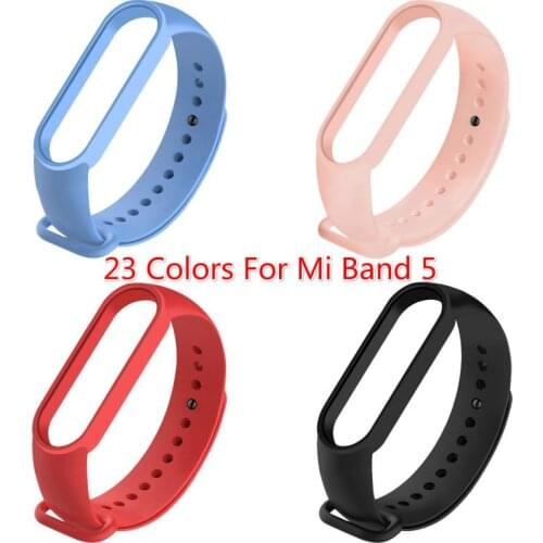 Silicone Strap For Mi Band 5 Wristband Multicolor Replacement Strap For Xiaomi Smart Watch 5 For Mi Watch 5 Accessories TXTB1