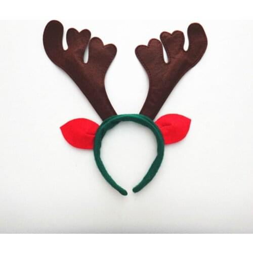 Christmas Three-color Antlers Headband Head Hoop Hair Band Christmas Gift for Children Christmas Party Headwear 5ZHH103