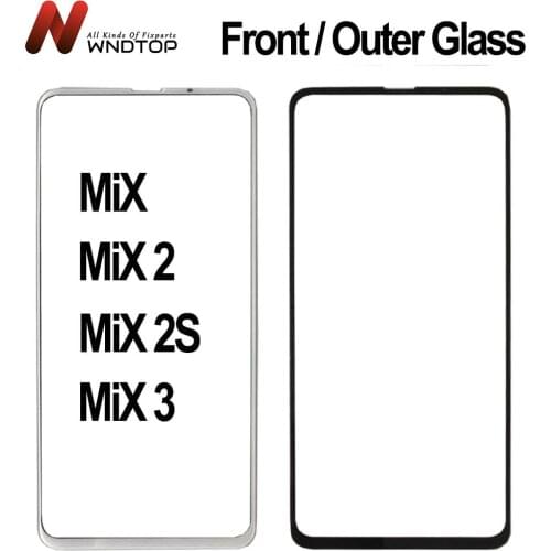 Outer Glass For Xiaomi Mi Mix 2 Front Glass Outer Glass screen Panel Glass Mi Mix 2s Outer Glass Mix 3 Outer Glass Front Glass