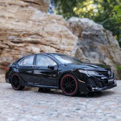 1/24 Toyota Camry Diecast Alloy Car Models Simulation Vehicles Toy With 6 Doors Opened Pull Back Function Gifts For Kids Boys