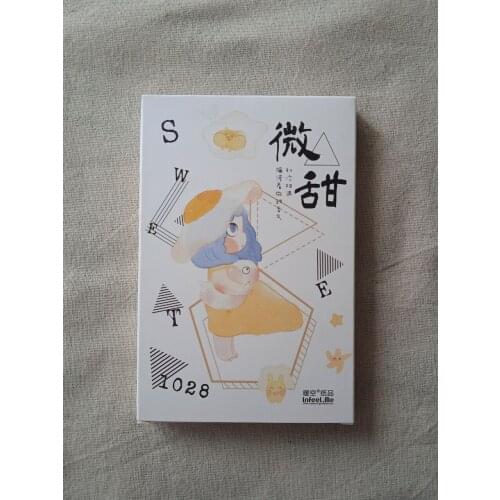 143mmx93mm little sweet paper postcard(1pack=30pieces)