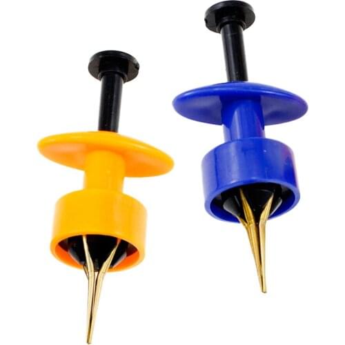 2pcs Stainless Steel Bloodworm Clip Bait Lure Earthworm Clip Fishing Tool Worm Hook Clamp