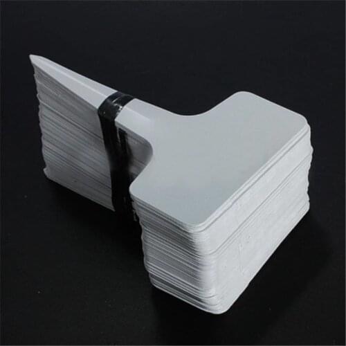 5/10/20 Pcs White PVC Plant T Type Tags Markers Classification Nursery Garden Labels Reusable Nursery Pots Garden Plant Markers