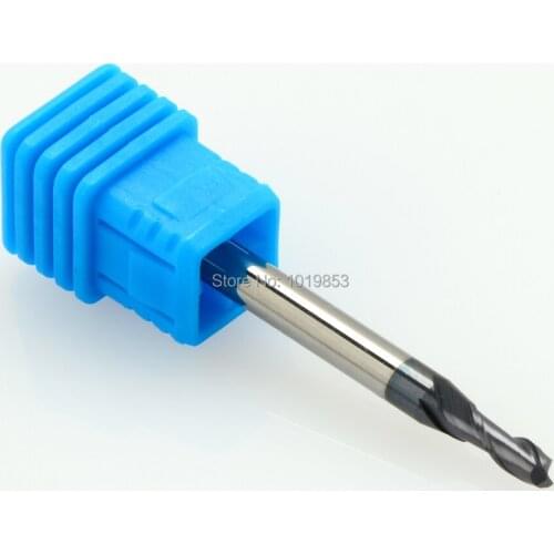 5pcs SLONS S200-3x3x50L 2 flutes HRC50 3mm shank tungsten carbide end mill milling cutter for steel or cast iron