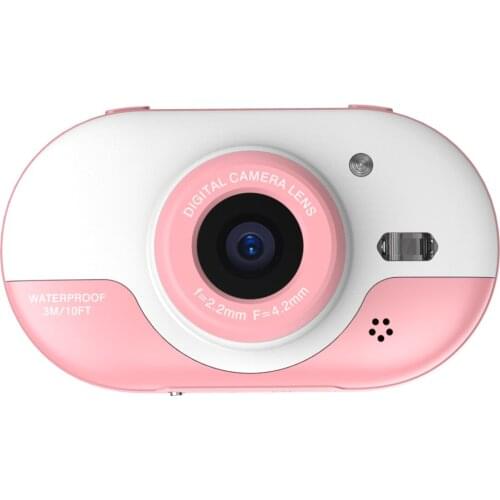 8MP Children Digital Camera Kids Waterproof Camera with Front and Rear Dual Cameras 2.4 Inch IPS HD Screen One-click Photo/Video