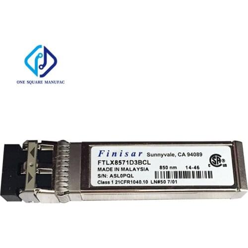 Finisar FTLX8571D3BCL 10G 850NM 300M SFP+ Multimode Dual Fiber Transceiver Module