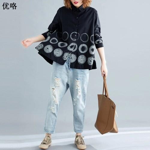 Блузки с принтом 欧化 (服饰) China At AliExpress