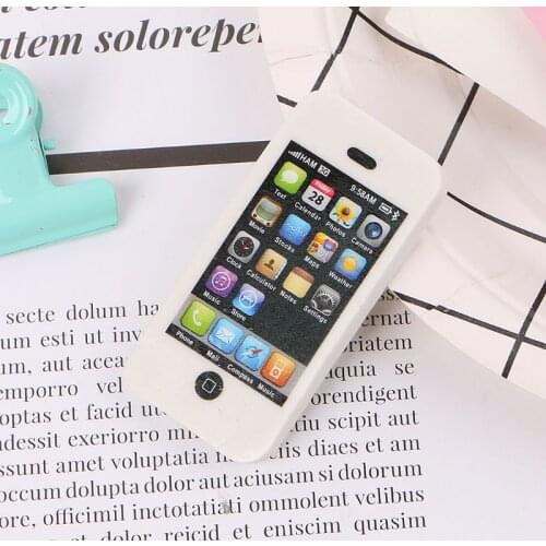 1Pc Cute Mobile Phone Shaped Rubber Pencil Eraser Students Stationery Gift Toy P9YA
