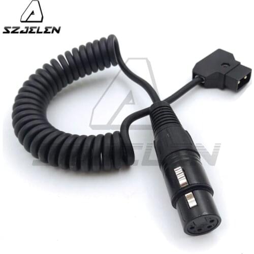 DTAP to XLR 4-pin mother for tvlogic LVM-170A monitor power Coiled cord, ROLAND EDIROL R88 power cable