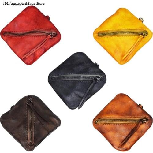 M68C Leather Wallet Pocket Headset Credit Card Holder Mini Purse for Women Men