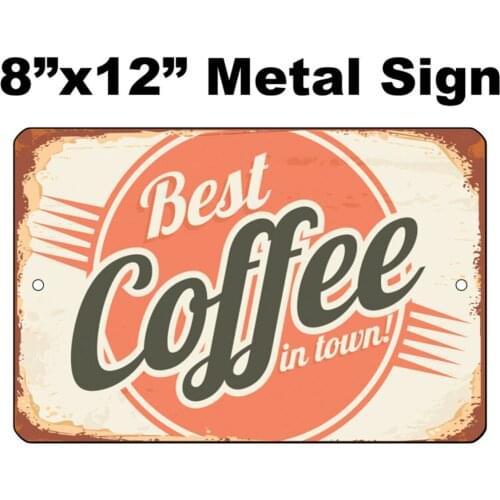 8"x12" METAL SIGN - Coffee #4 - Vintage Looking Sign Coffee Shop Cafe Java Gift