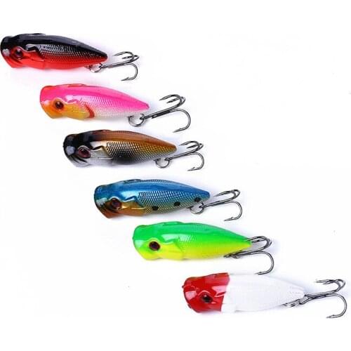 Mini Popper Fishing Lures 3D eyes Floating water artificial Hard Bait Crankbait Wobblers fishing Tackle Coastal freshwater 2.5g