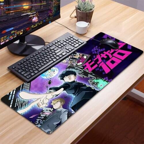 Mob Psycho 100 Gaming Mouse Mat Anime Mouse Pad Gamer Accessories Mice Keyboards Computer Peripherals Office Mausepad Deskmats