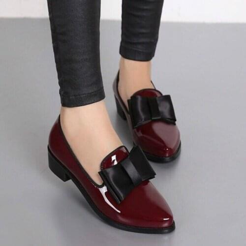 New Spring Autumn Girls Lolita Shoes Patent Leather Women Mary Janes Shoes Platform Woman Flats Round Toe Ladies Shoes Black