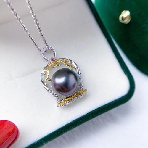 NEW Style 925 Sterling Silver Pendant Setting Mounting Findings for Crystals Agate Pearls Corals Jade Stones Beads