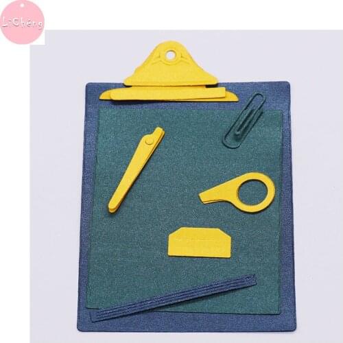 Office Tools Slimline Metal Cutting Dies Scrapbooking Craft DIY Stencil Molds Embossing Folder Clear Stamps and Planner Die 2020