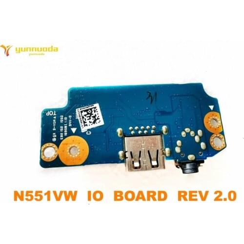 Original for ASUS N551VW USB board AUDIO baord N551VW IO BOARD REV 2.0 tested good free shipping